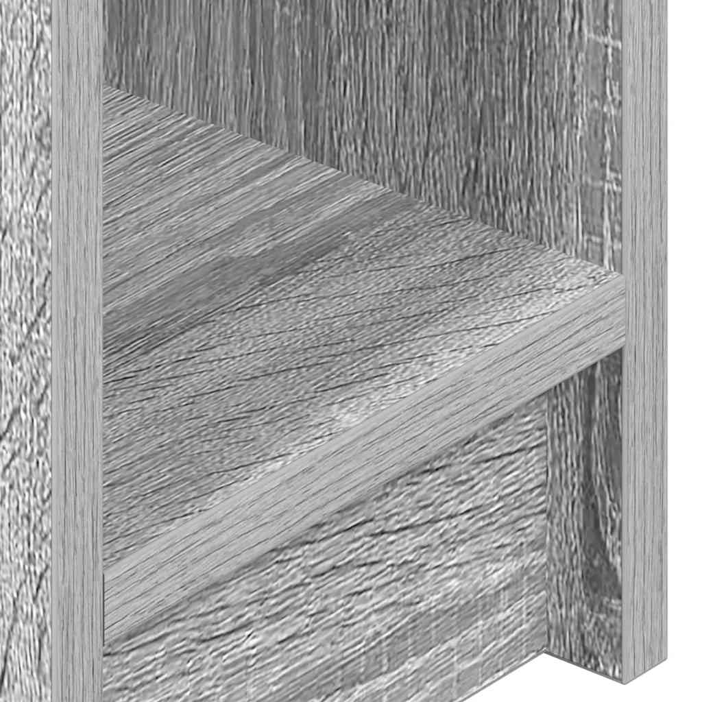 Comodino con Cassetto Grigio Sonoma 20x36x60 cm
