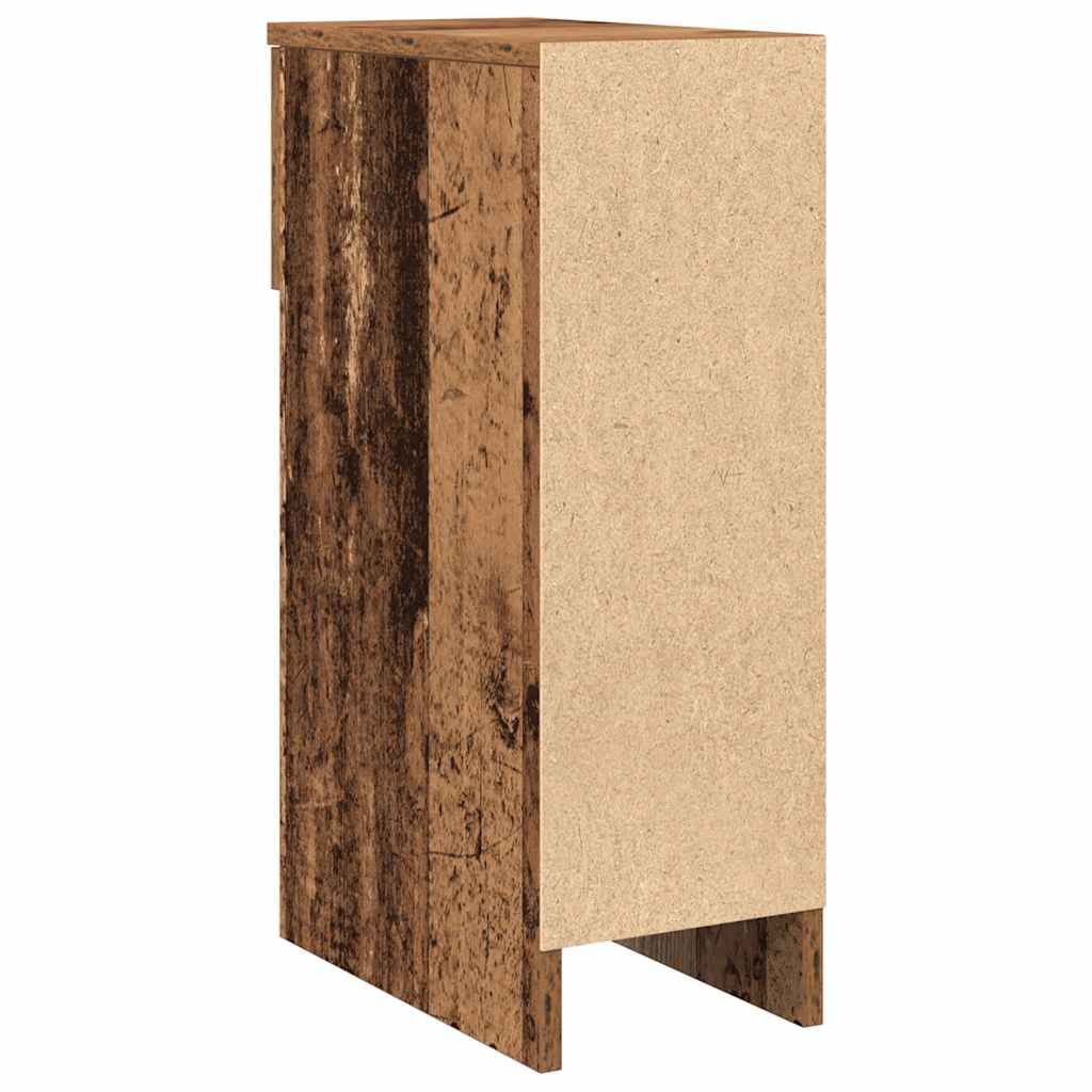 Comodino con Cassetto Legno Antico 20x36x60 cm