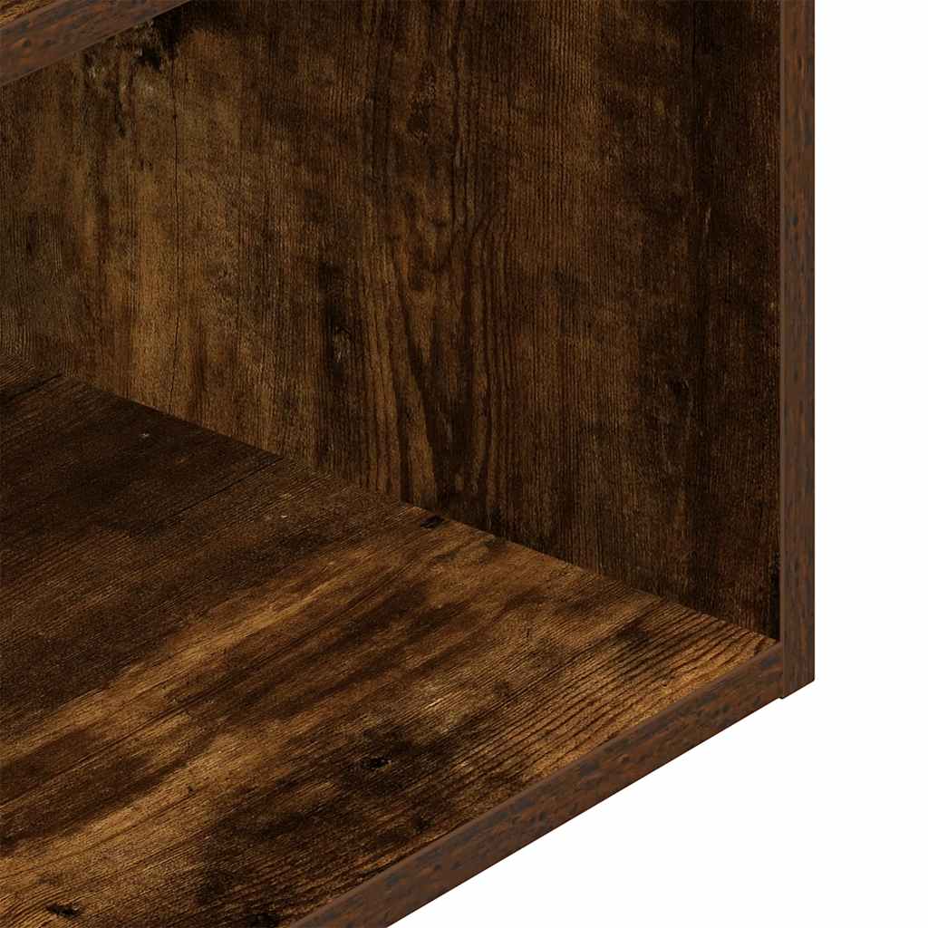 Comodini con Cassetto 2 pz Rovere Fumo 35x34x66,5 cm