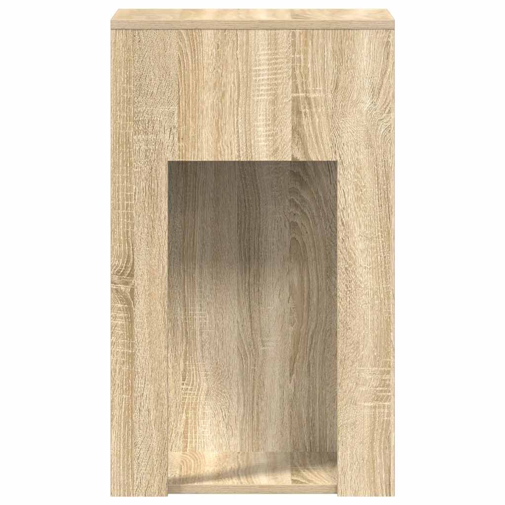 Supporto per Computer a Torre con Cassetto Rovere 30x44x74 cm - homemem39