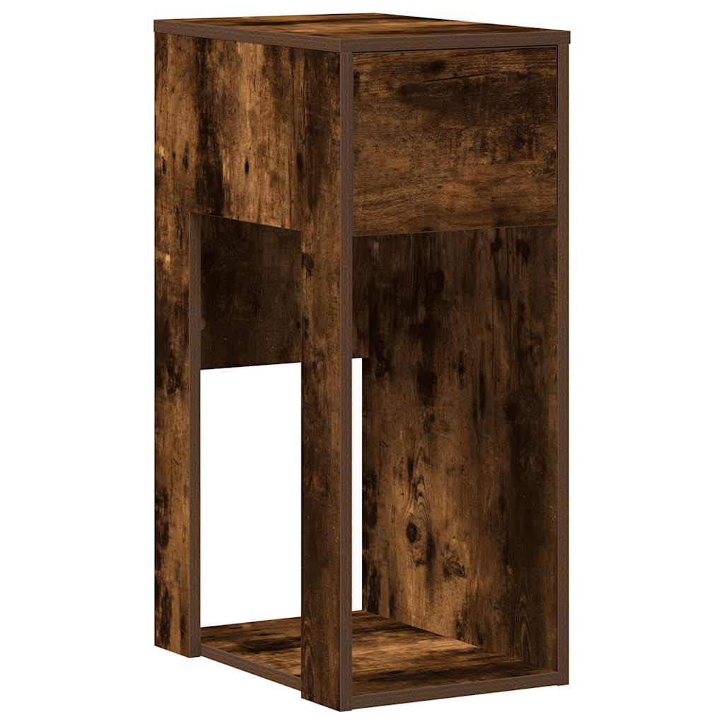 Supporto per Computer a Torre con Cassetto Rovere 30x44x74 cm - homemem39