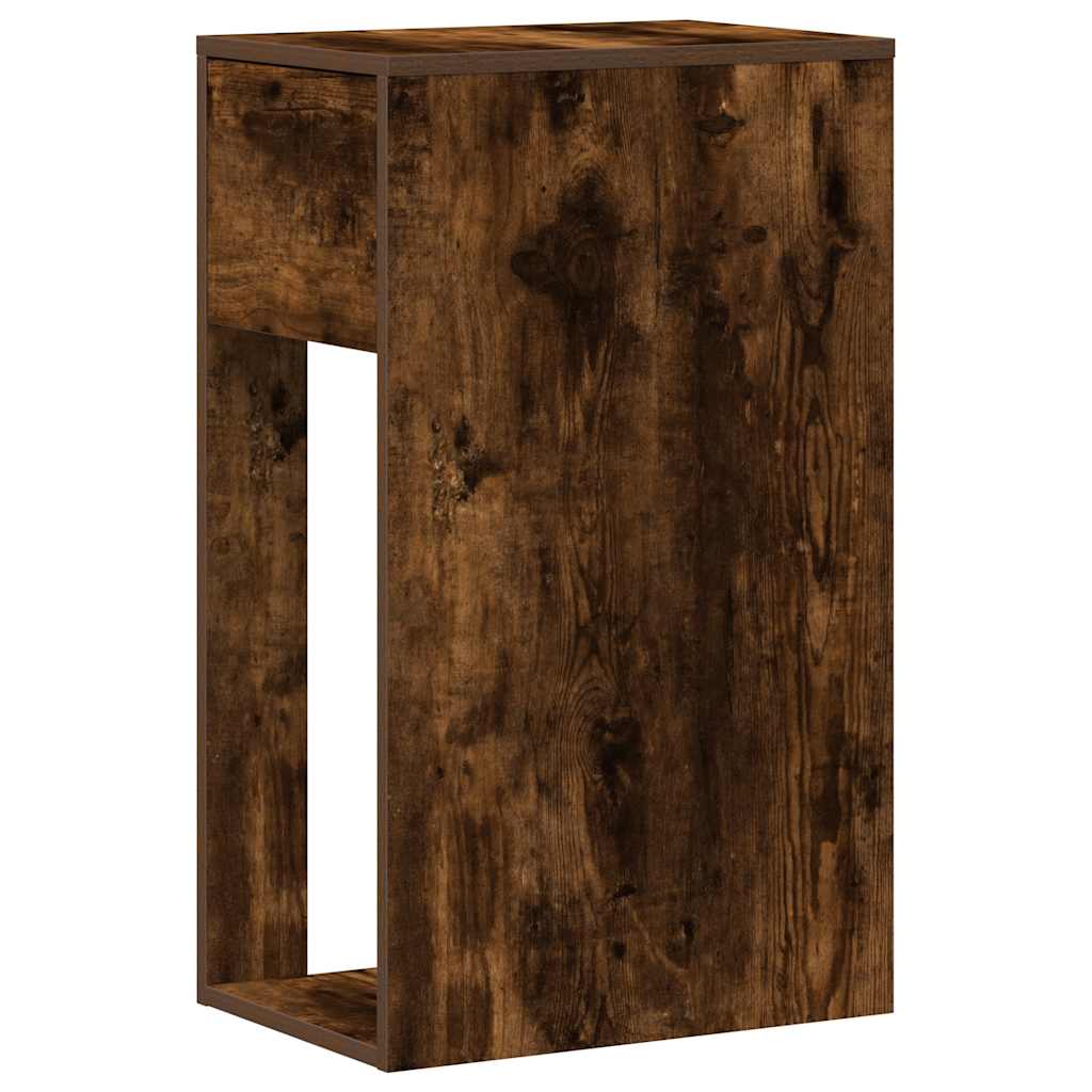 Supporto per Computer a Torre con Cassetto Rovere 30x44x74 cm - homemem39