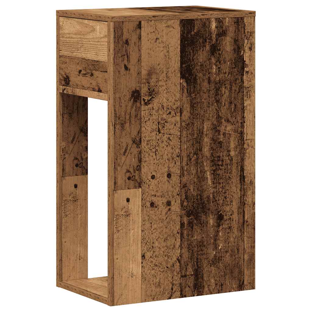 Supporto per Computer a Torre con Cassetto Antico 30x44x74 cm - homemem39