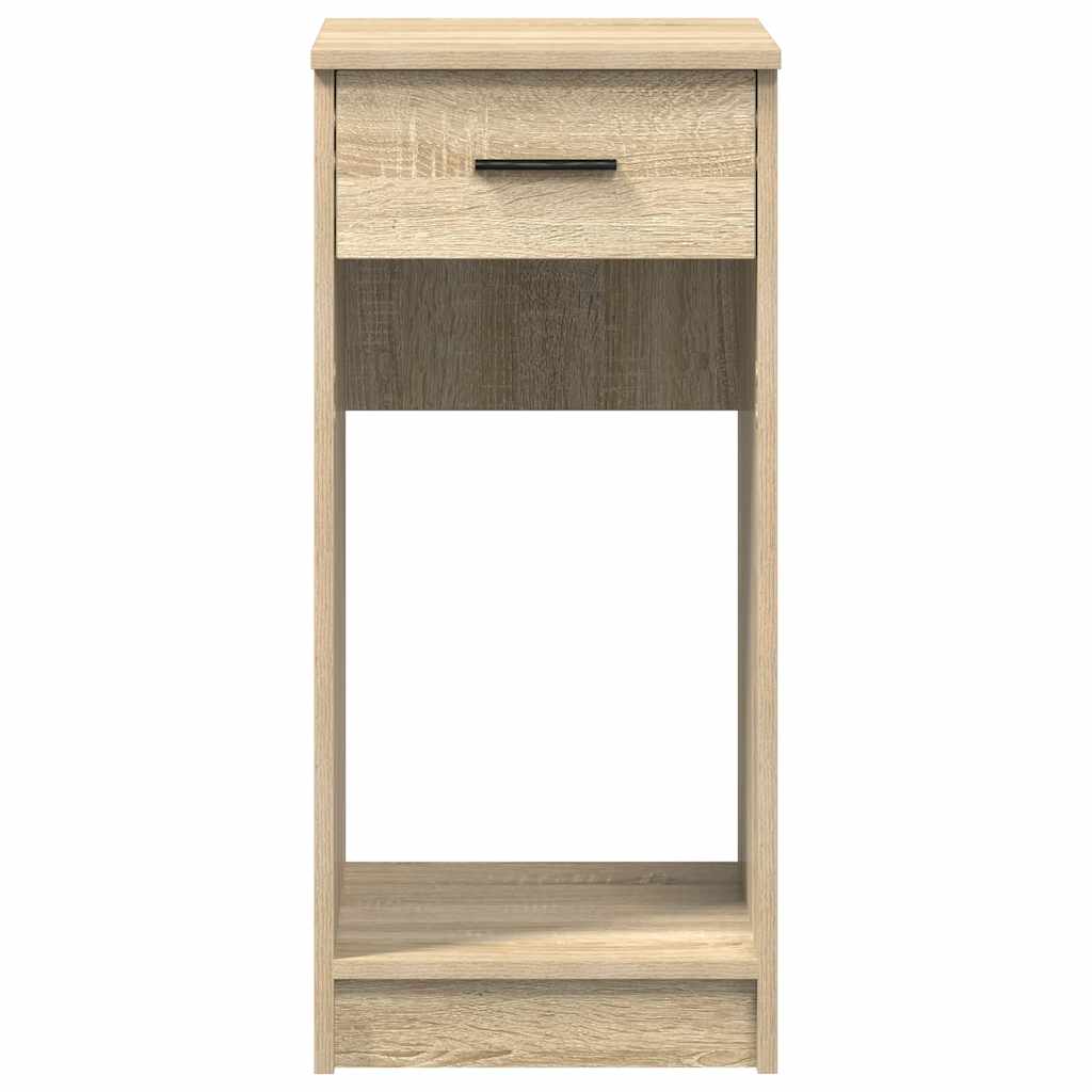 Supporto per Computer a Torre con Cassetto Rovere 35x45x77 cm - homemem39