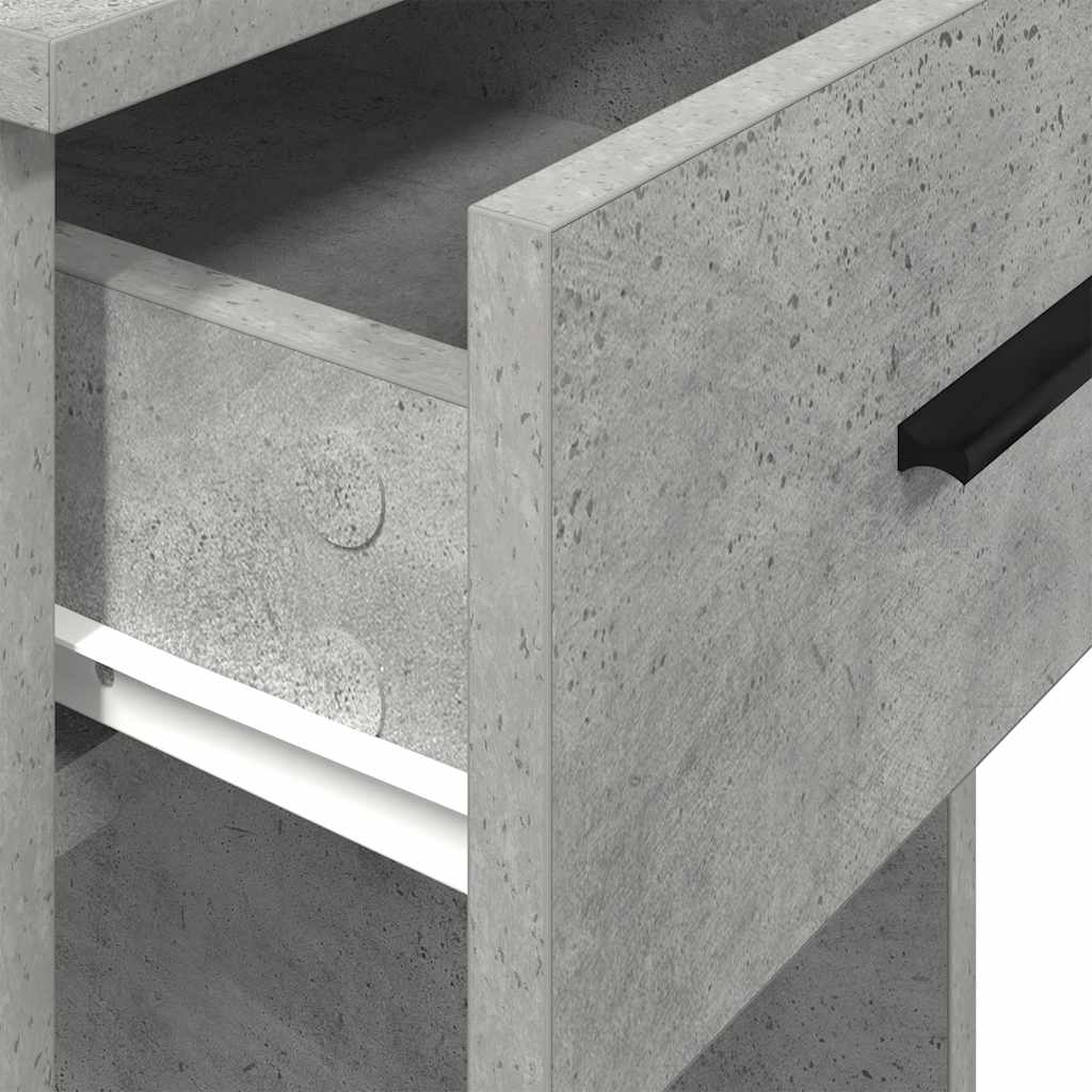Supporto a Torre per Computer con Cassetto Grigio 35x45x77 cm - homemem39