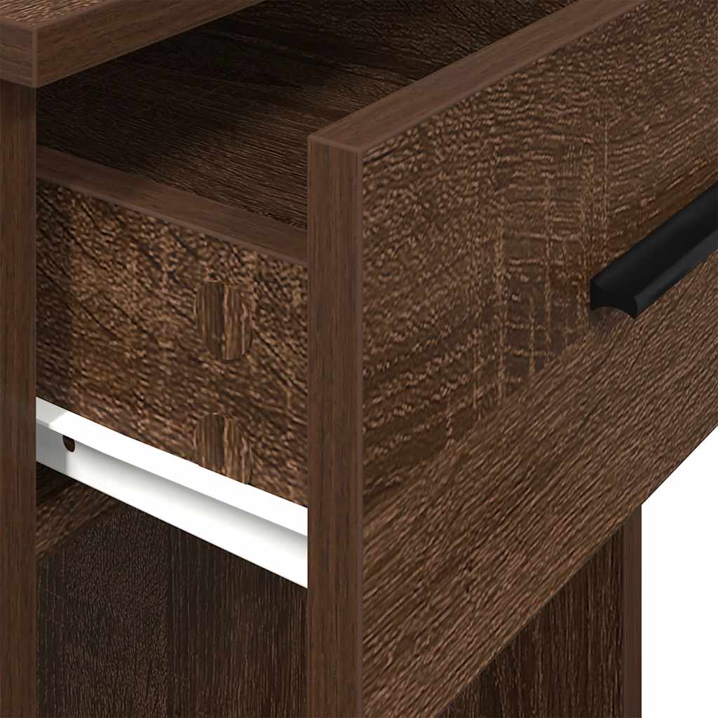 Supporto per Computer a Torre con Cassetto Marrone 35x45x77 cm - homemem39