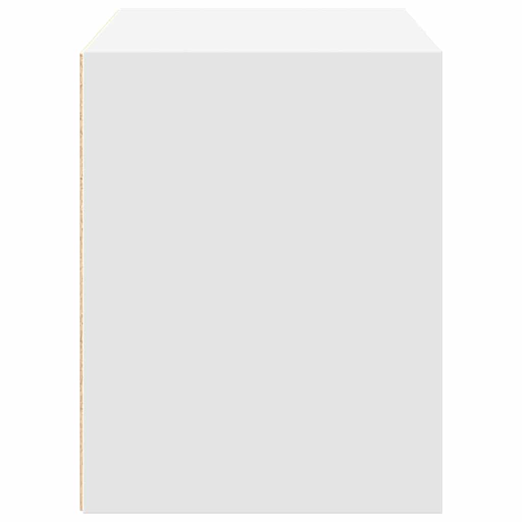 Armadio con 2 Cassetti Bianco 60x31x40 cm in Legno Multistrato