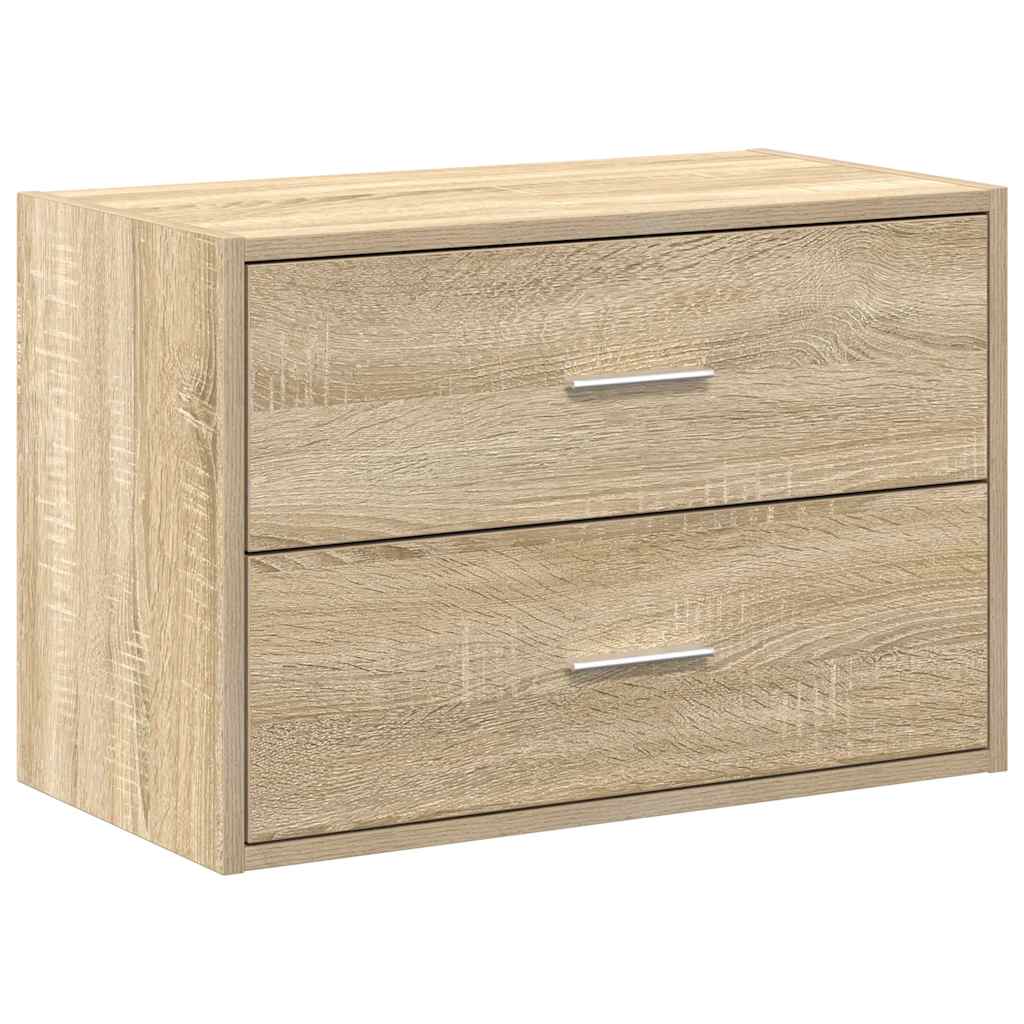Armadio con 2 Cassetti Rovere Sonoma 60x31x40 cm in Truciolato