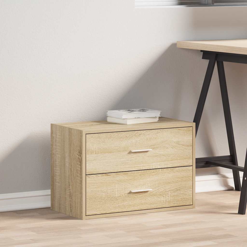 Armadio con 2 Cassetti Rovere Sonoma 60x31x40 cm in Truciolato