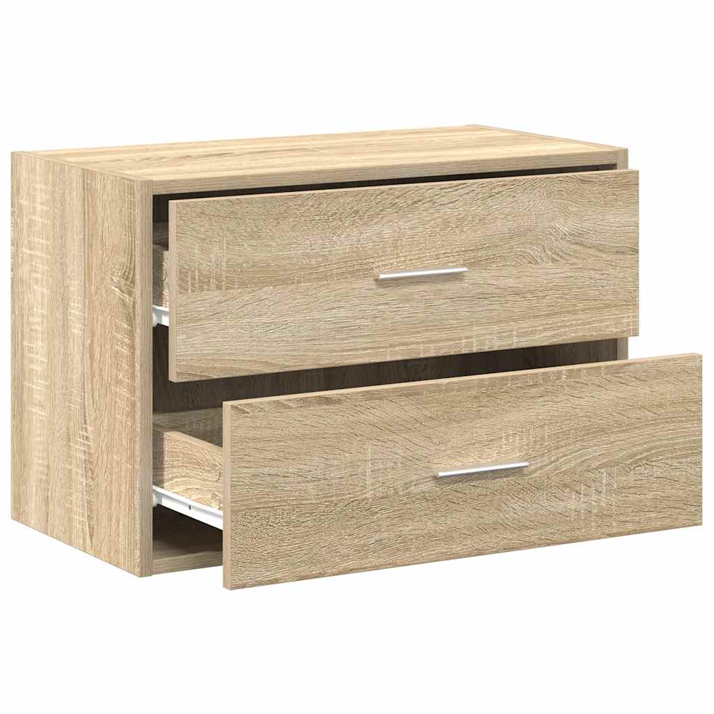 Armadio con 2 Cassetti Rovere Sonoma 60x31x40 cm in Truciolato