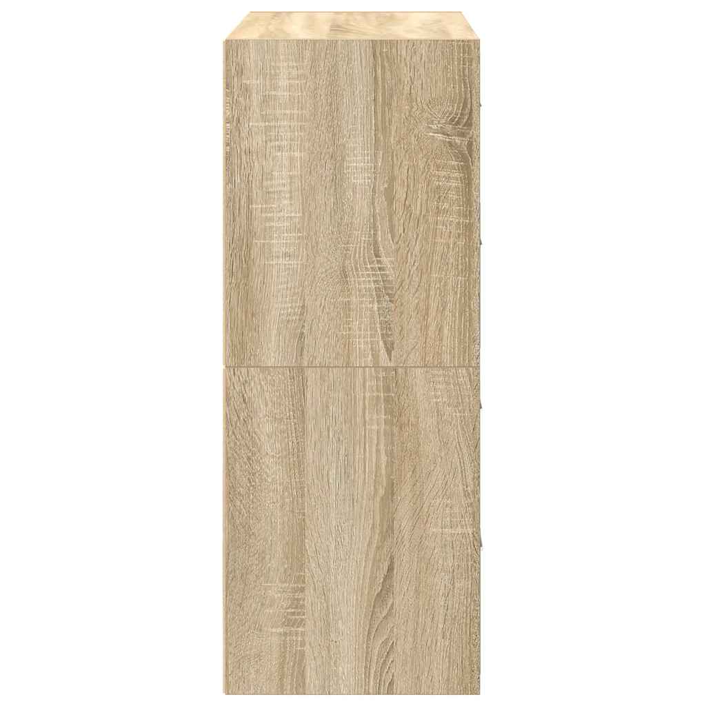 Armadi con 2 Cassetti 2 pz Rovere Sonoma 60x31x40 cm Truciolato - homemem39