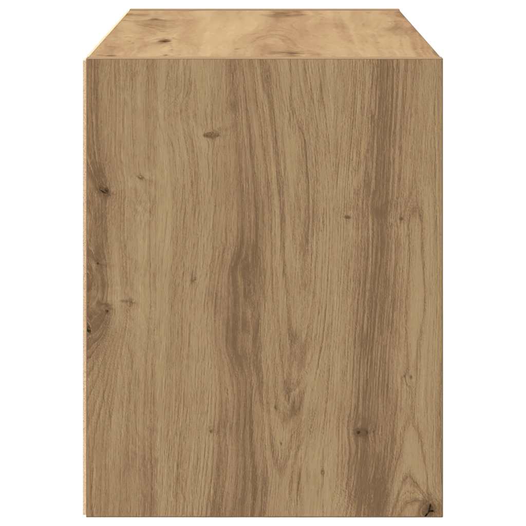 Armadio con 2 Cassetti Rovere Artigianale 60x31x40cm Truciolato