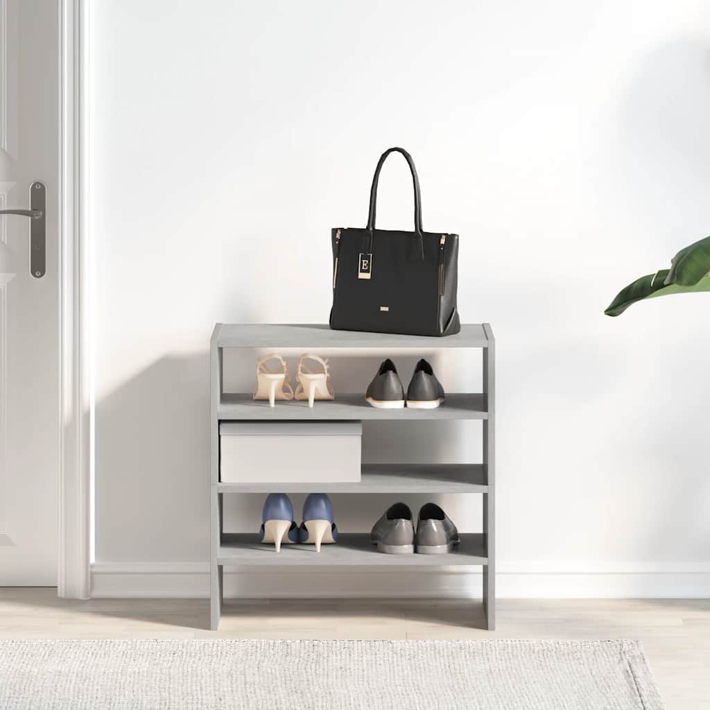 Scarpiere 2 pz Impilabili Grigio Cemento 60x30x30,5 cm - homemem39