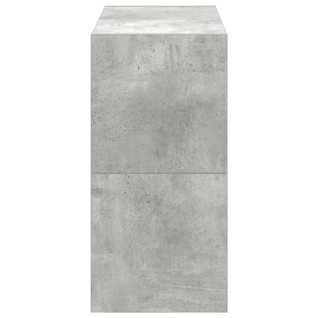 Scarpiere 2 pz Impilabili Grigio Cemento 60x30x30,5 cm - homemem39