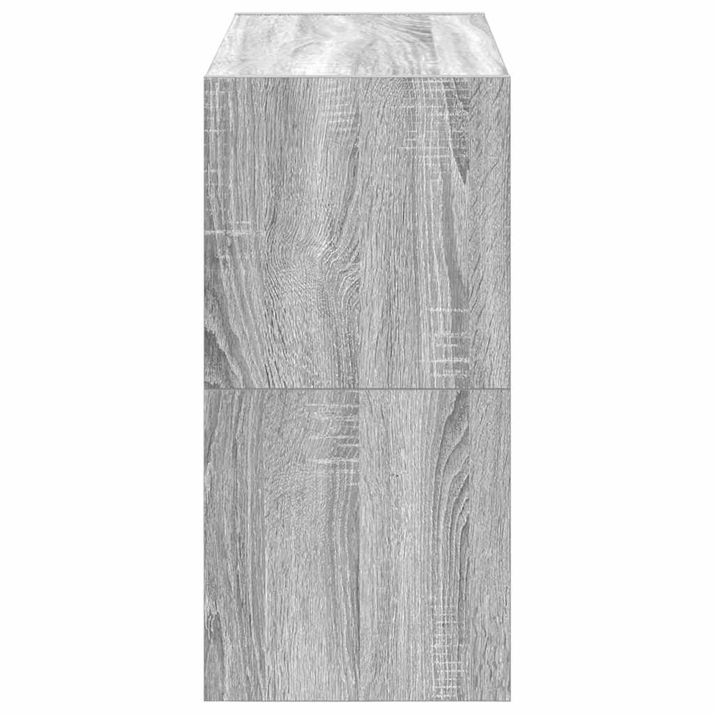 Scarpiere 2 pz Impilabili Grigio Sonoma 60x30x30,5 cm - homemem39