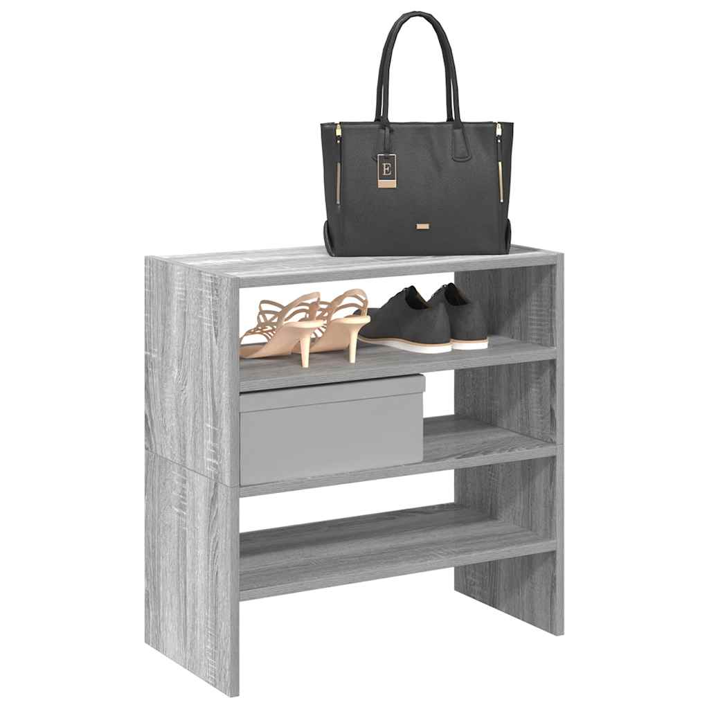 Scarpiere 2 pz Impilabili Grigio Sonoma 60x30x30,5 cm - homemem39