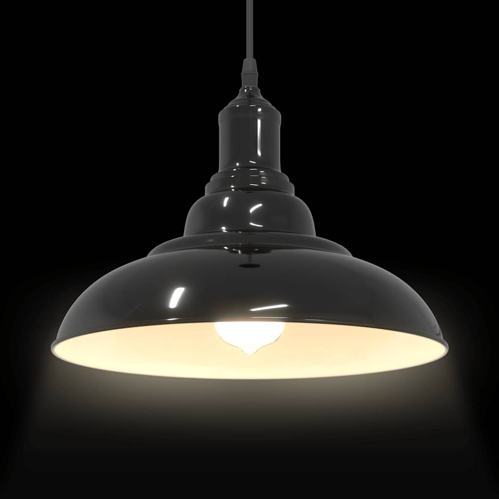 Lampada a Sospensione Regolabile E27 Blu Scuro Ø31 cm Metallo - homemem39
