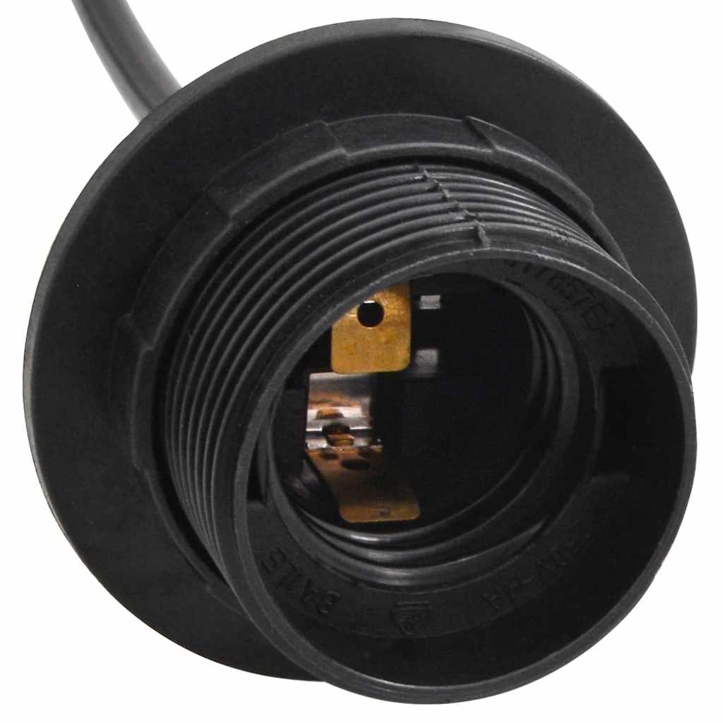 Lampada a Sospensione con 3 Portalampada E27 in Metallo Nero | homemem39