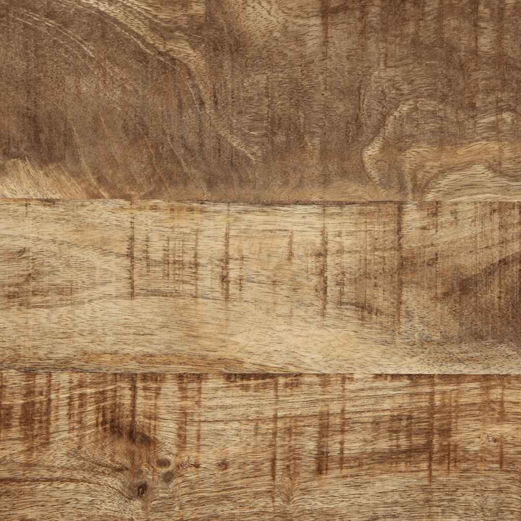 Tavolino da Salotto 50x50x38 cm Legno Massello di Mango Grezzo | homemem39