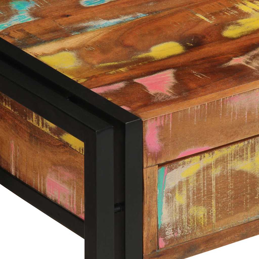 Tavolo consolle Multicolore legno massello di riciclo