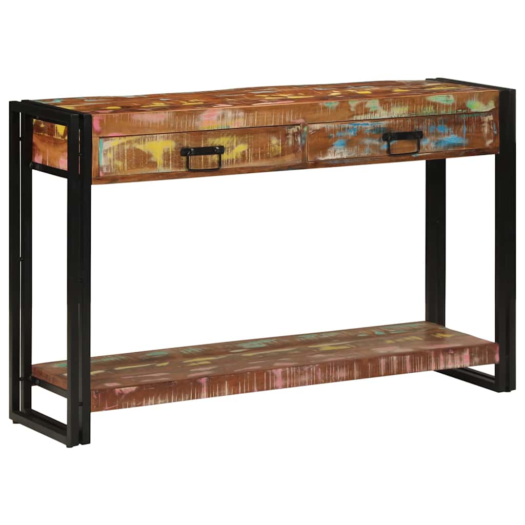 Tavolo consolle Multicolore legno massello di riciclo