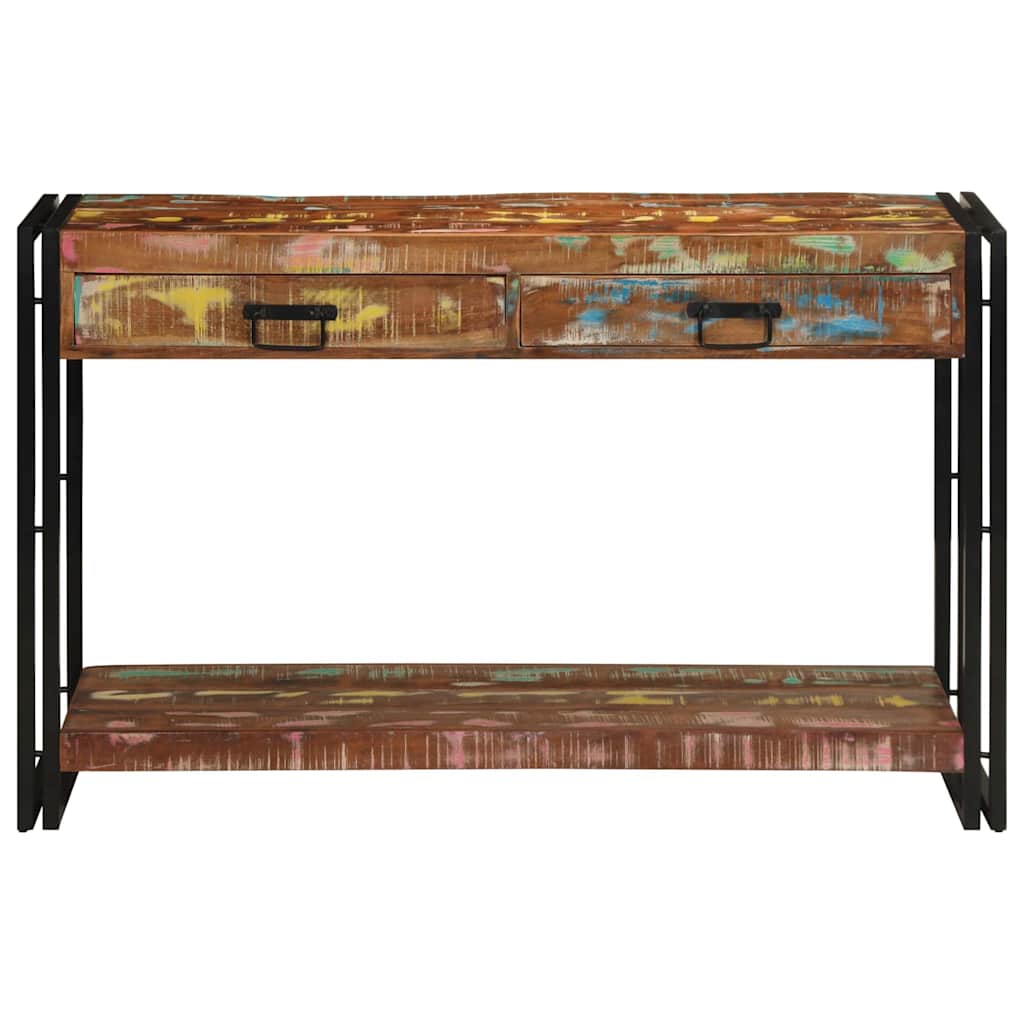 Tavolo consolle Multicolore legno massello di riciclo