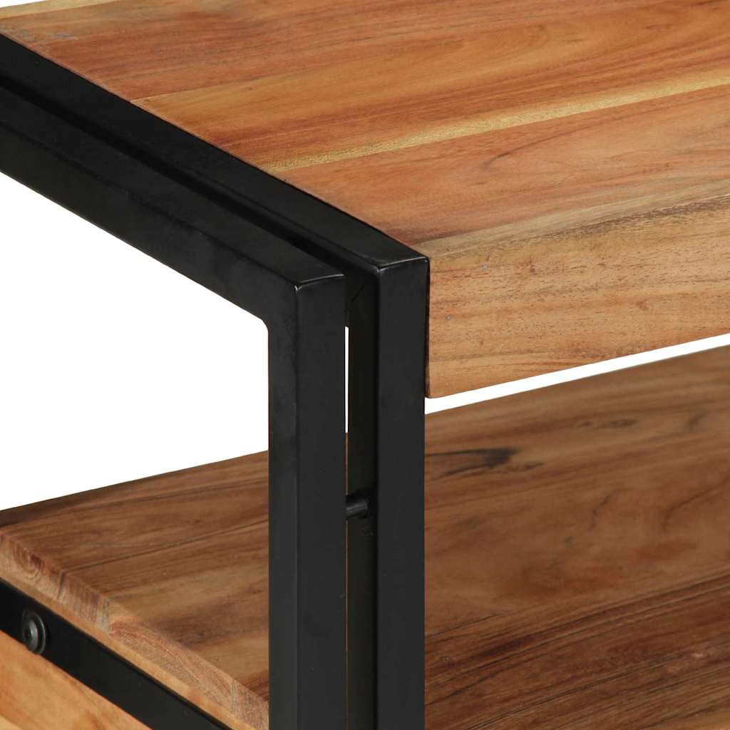 Tavolo consolle 120 x 33 x 75 cm legno massello di acacia