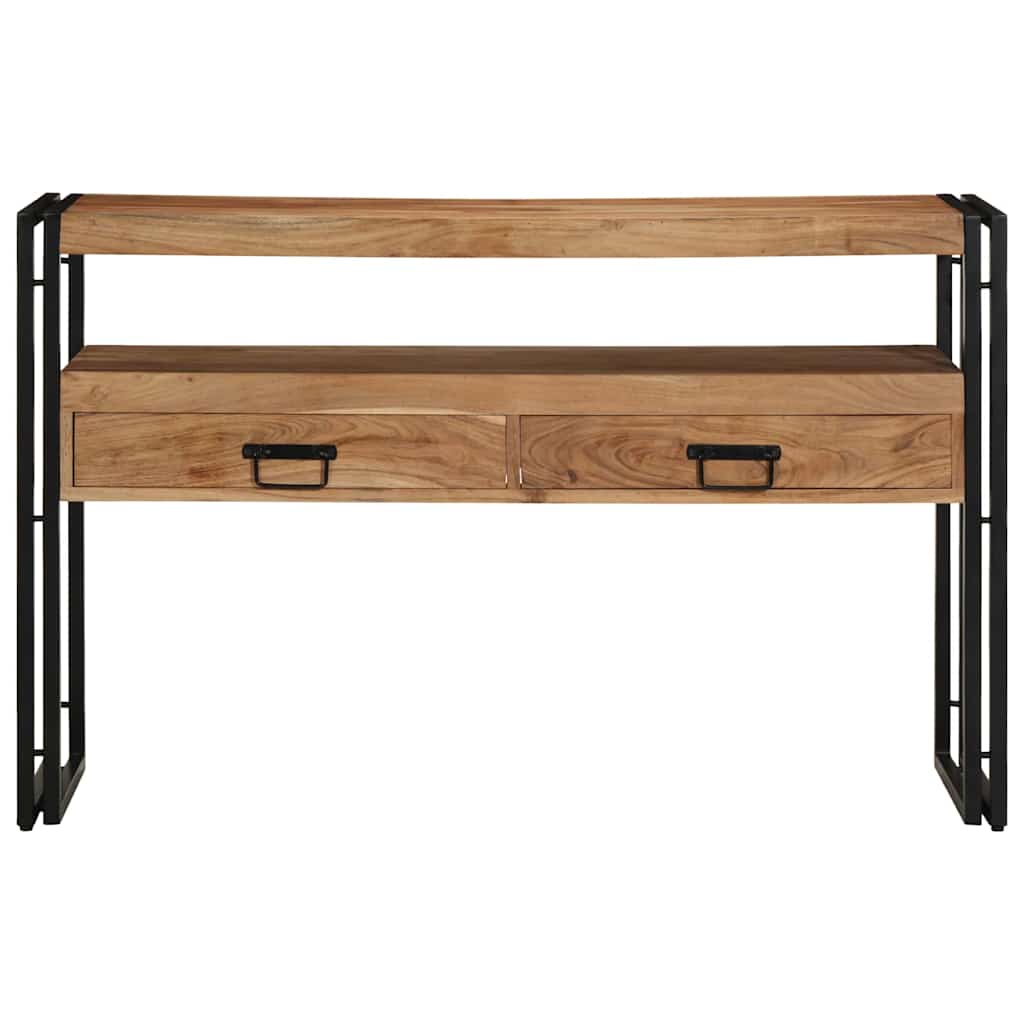 Tavolo consolle 120 x 33 x 75 cm legno massello di acacia