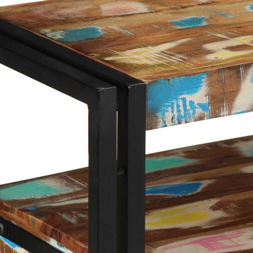 Tavolo consolle 90 x 33 x 75 cm legno massello di riciclo