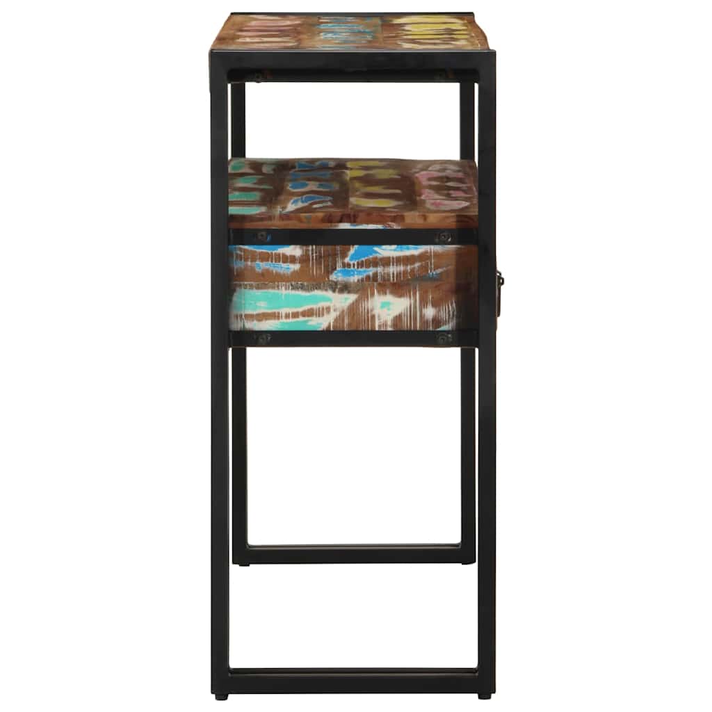 Tavolo consolle 90 x 33 x 75 cm legno massello di riciclo