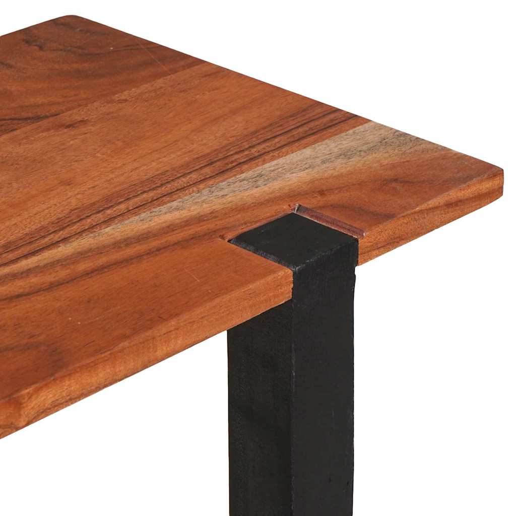 Tavolo consolle con lo scaffale Marrone 110 x 30 x 75 cm