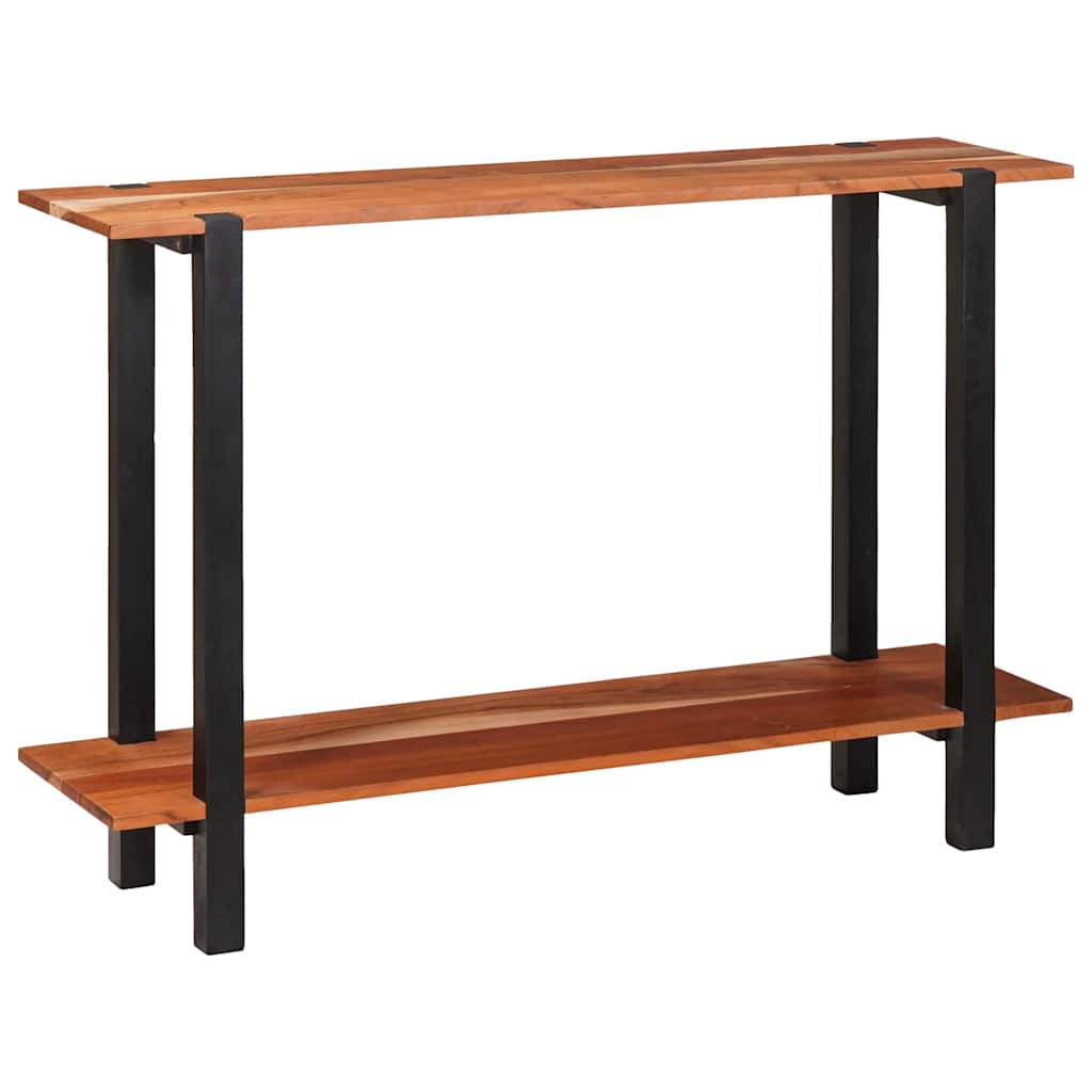 Tavolo consolle con lo scaffale Marrone 110 x 30 x 75 cm
