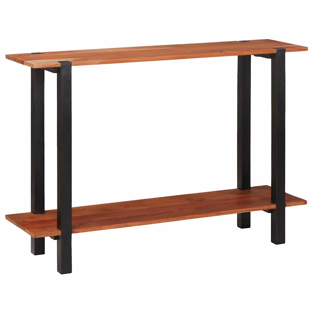 Tavolo consolle con lo scaffale Marrone 110 x 30 x 75 cm
