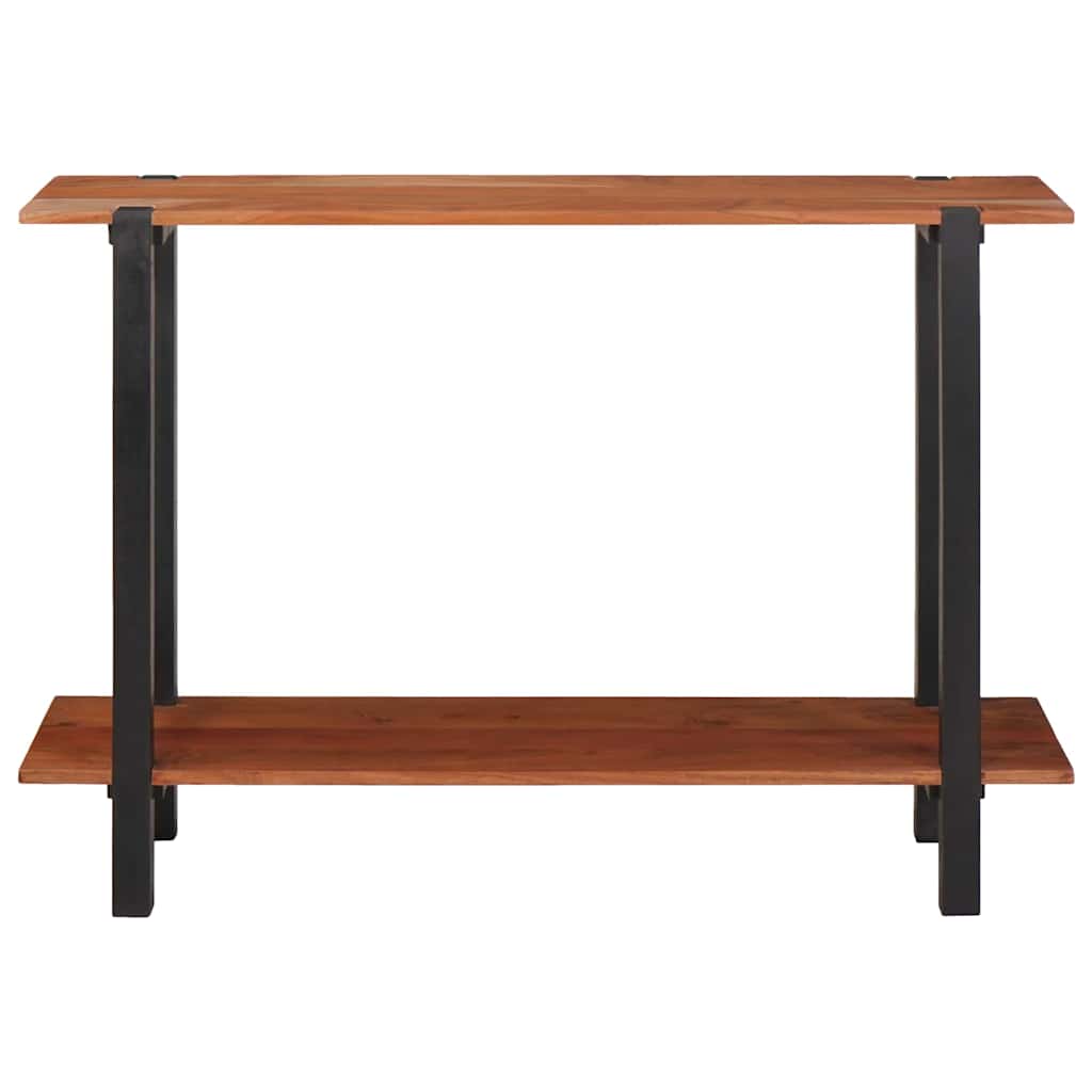 Tavolo consolle con lo scaffale Marrone 110 x 30 x 75 cm