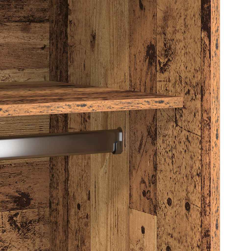 Armadio Legno Antico 100x50x200 cm in Legno Multistrato - homemem39