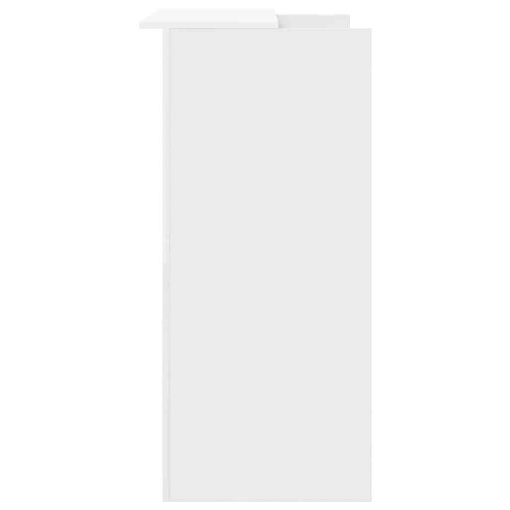 Banco Reception Bianco 100x50x103,5 cm in Legno Multistrato