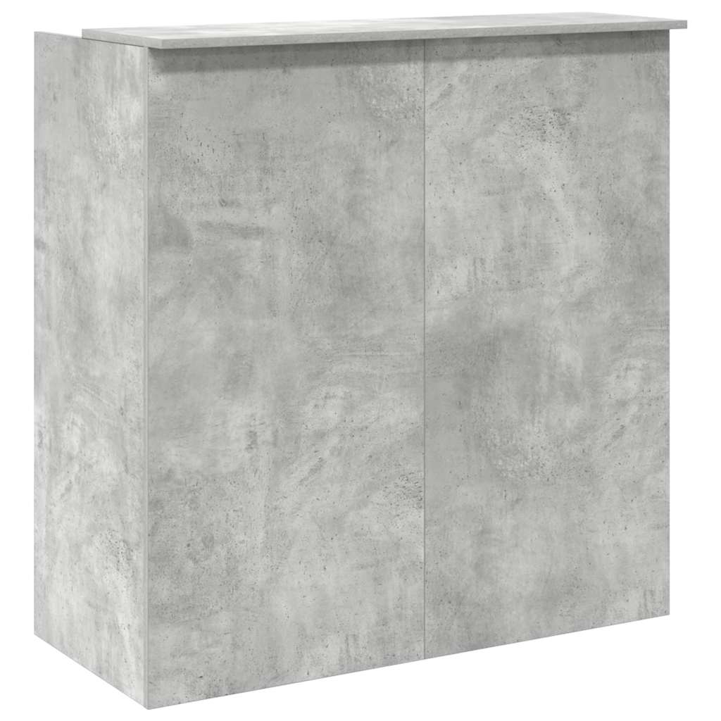 Banco Reception Grigio Cemento 100x50x103,5cm Legno Multistrato - homemem39