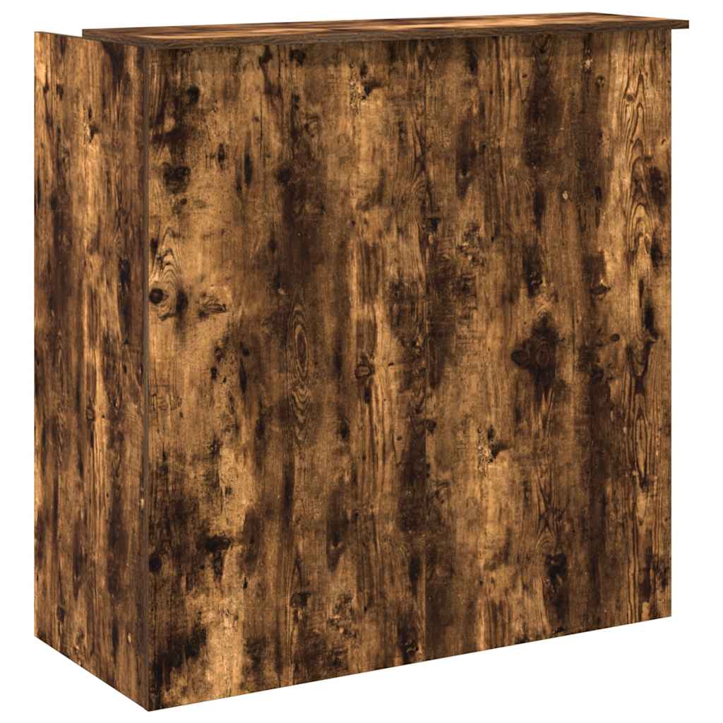 Banco Reception Rovere Fumo 100x50x103,5cm in Legno Multistrato