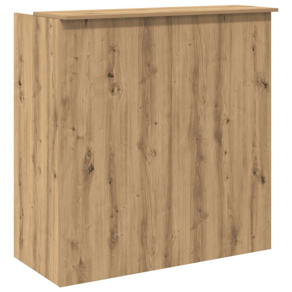 Banco Reception Rovere Artigianale 100x50x103,5cm in Truciolato - homemem39