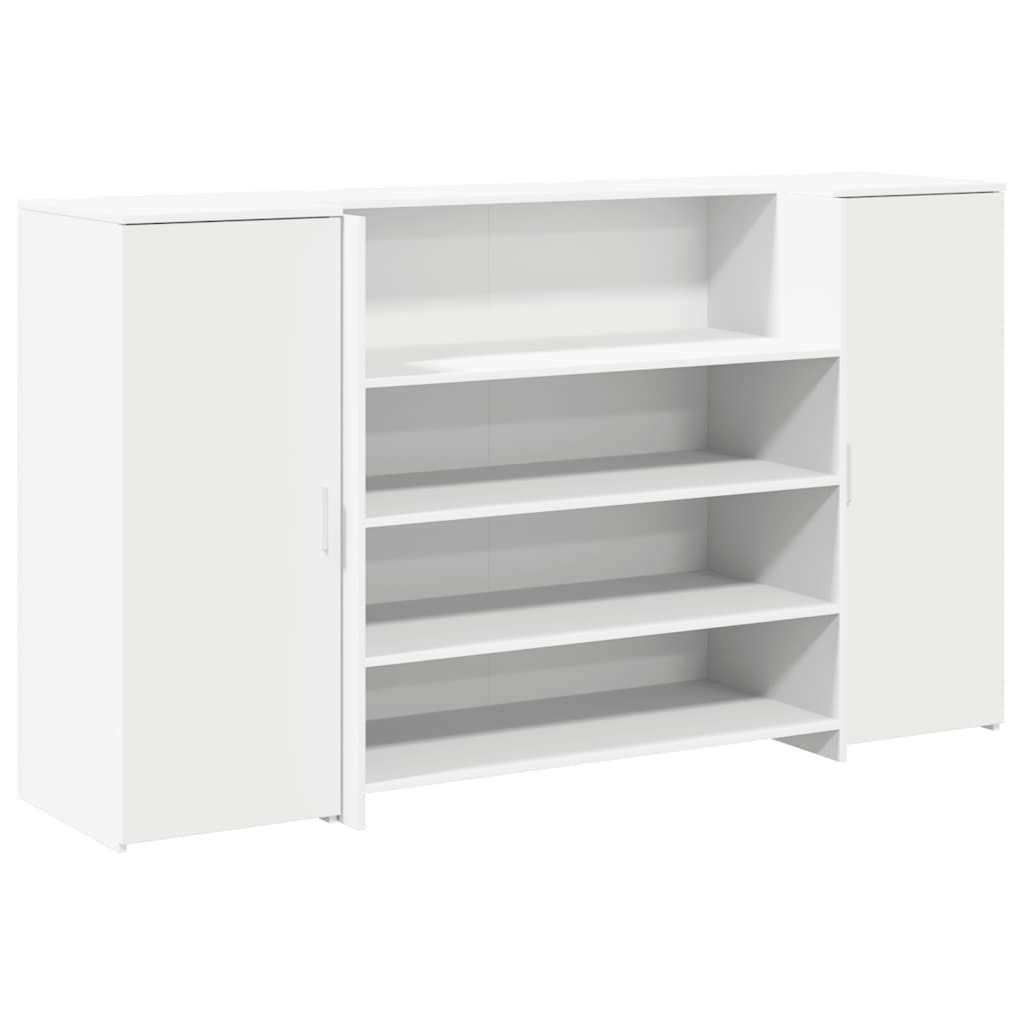 Banco Reception Bianco 180x50x103,5 cm in Legno Multistrato