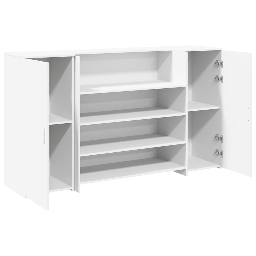 Banco Reception Bianco 180x50x103,5 cm in Legno Multistrato