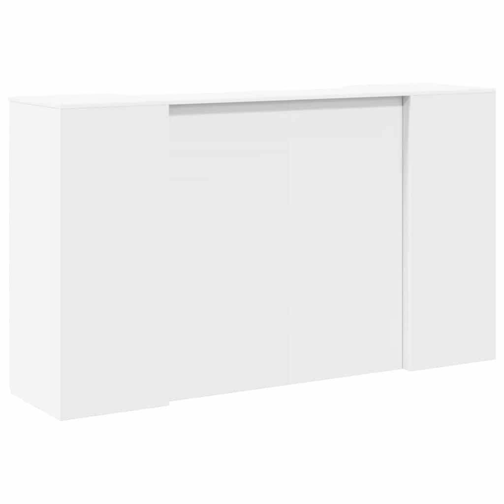 Banco Reception Bianco 180x50x103,5 cm in Legno Multistrato