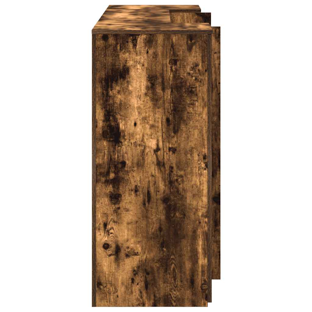 Banco Reception Rovere Fumo 180x50x103,5cm in Legno Multistrato