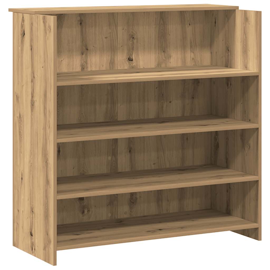 Banco Reception Rovere Artigianale 200x50x103,5cm in Truciolato - homemem39
