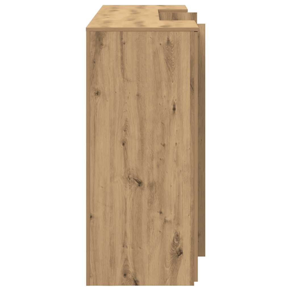 Banco Reception Rovere Artigianale 200x50x103,5cm in Truciolato - homemem39