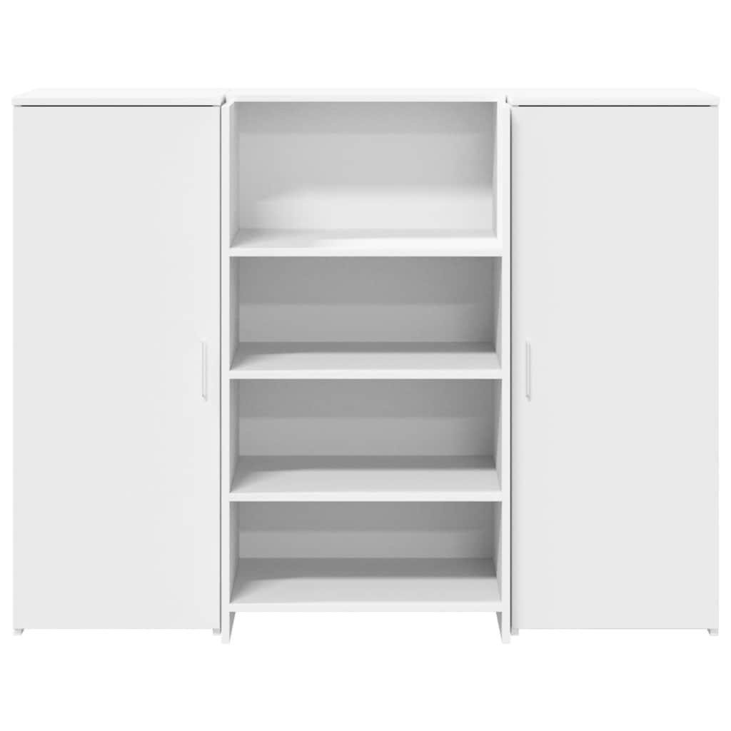 Banco Reception Bianco 135x50x103,5 cm in Legno Multistrato