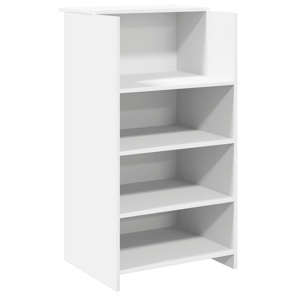 Banco Reception Bianco 135x50x103,5 cm in Legno Multistrato