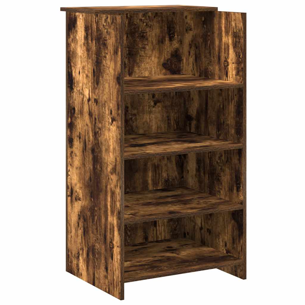 Banco Reception Rovere Fumo 135x50x103,5cm in Legno Multistrato