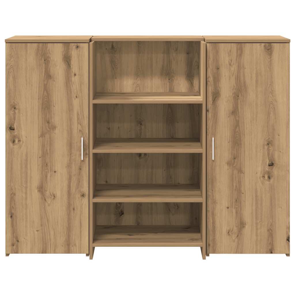 Banco Reception Rovere Artigianale 135x50x103,5cm in Truciolato - homemem39
