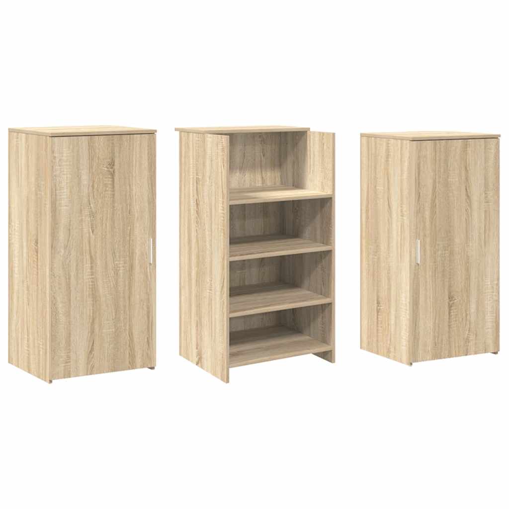 Banco Reception Rovere Sonoma 155x50x103,5 cm Legno Multistrato - homemem39